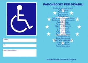 Contrassegno disabili Unione Europea