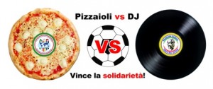 logo partita calcio solidarietà pizzaioli - dj lecce