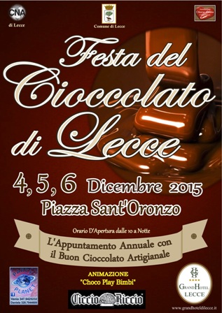 manifesto festa del cioccolato lecce