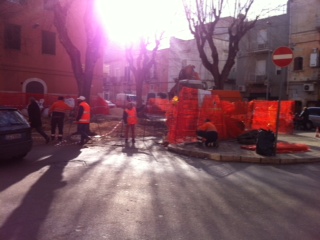 lavori rimozione distributore barletta