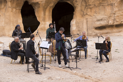 Luca Aquino e il quintetto della Jordanian National Orchestra