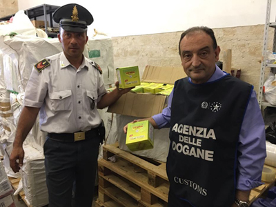 Bari, sequestro tabacco da masticare