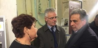 il viceministro bellanova con il presidente dell'ordine degli architetti di lecce rocco de matteis