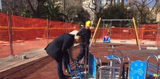 due nuove giostre accessibili nei giardini di piazza gramsci