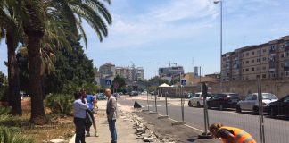 lavori pista ciclabile viale di vittorio via re david via de ruggiero