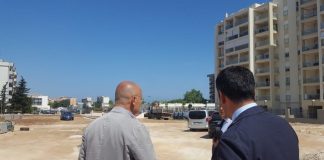 sopralluogo nel cantiere parco urbano pirp japigia in via suglia