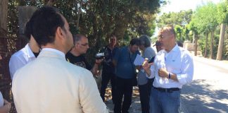 sopralluogo dell'assessore galasso a santo spirito per attivazione nuova rete gas