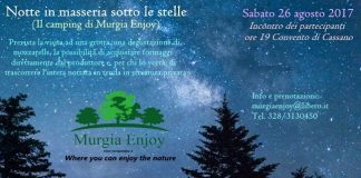 notte in masseria sotto le stelle 26 agosto 2017