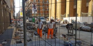 ripresi lavori cantiere via sparano - salotto culto