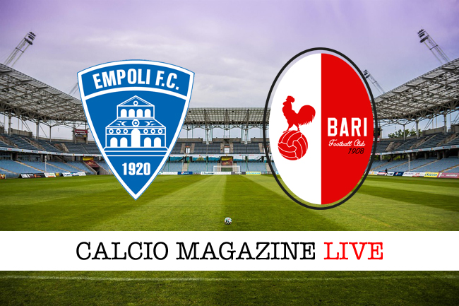 Empoli-Bari live: diretta minuto per minuto della partita