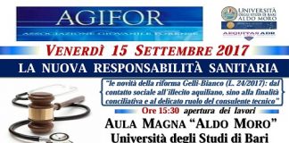 locandina convegno 'la nuova responsabilità sanitaria'