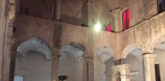 gravina convento santa sofia durante la serata inaugurale del progetto