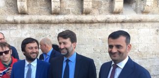 losacco in visita al castello svevo con franceschini