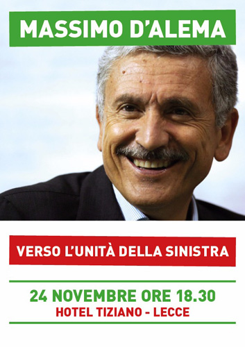 Massimo D'Alema a Lecce