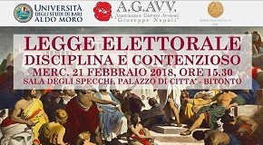 locandina convegno nuova legge elettorale bitonto