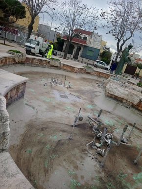 ripulite 5 fontane storiche della città di bari