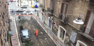 lavori di riqualificazione di via roberto da bari