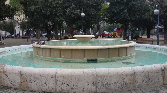 fontana piazza garibaldi - nuovi interventi pulizia