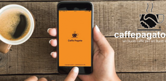 copertina app che offre il caffè