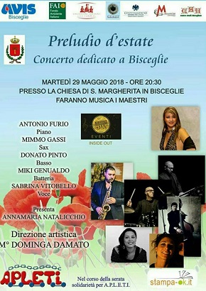 locandina concerto preludio d'estate chiesa santa margherita