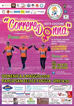 locandina correre donna