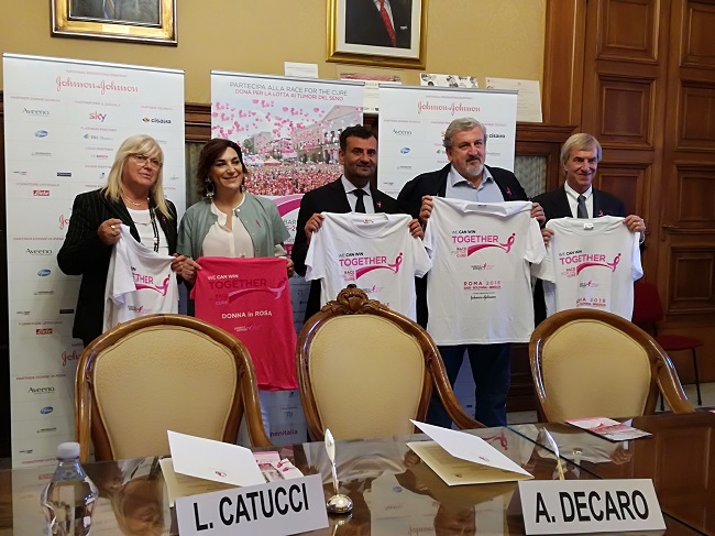 presentazione edizione 2018 della 'race for the cure'