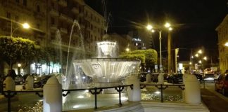 riempita la fontana in piazza moro