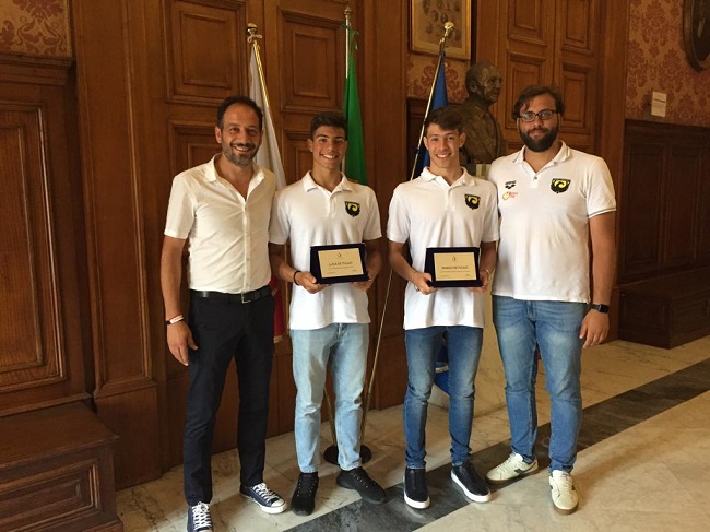 conferenza premiazione nuotatori sport project