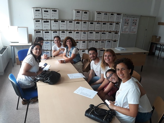 lo staff del trenino al lavoro