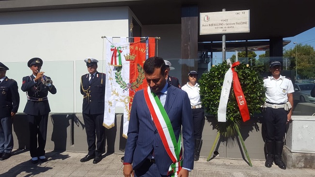 decaro alla cerimonia commemorativa della strage di via d'amelio