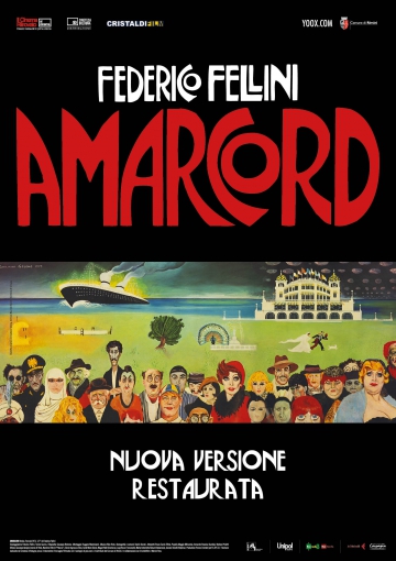 locandina 'amrcord' di federico fellini