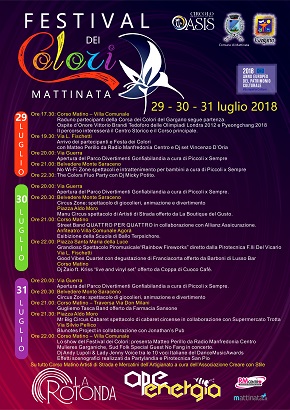 manifesto festival dei colori 2018