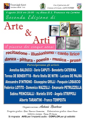 locandina seconda edizione 'arte & arti