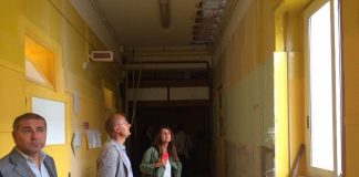 adeguamento sismico scuola mazzini-modugno - sopralluogo assessori romano e galasso