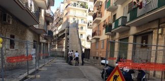 allestimento cantiere nuova passerella pedonalevia imperatore traiano