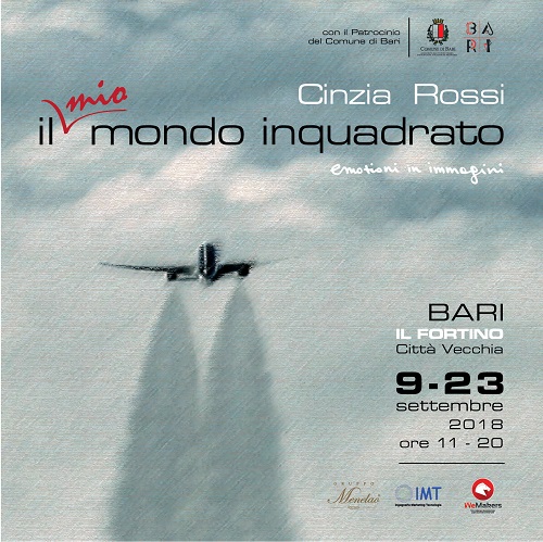 banner 'il mio mondo inquadrato' (mostra cinzia rossi)