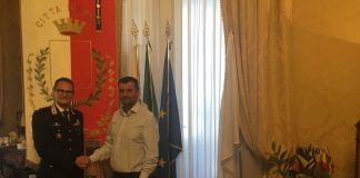 decaro riceve la visita del comandante provinciale dei carabinieri molinese