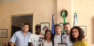 il sindaco incontra il giovane atleta abdou