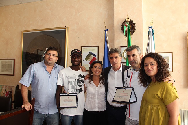 il sindaco incontra il giovane atleta abdou