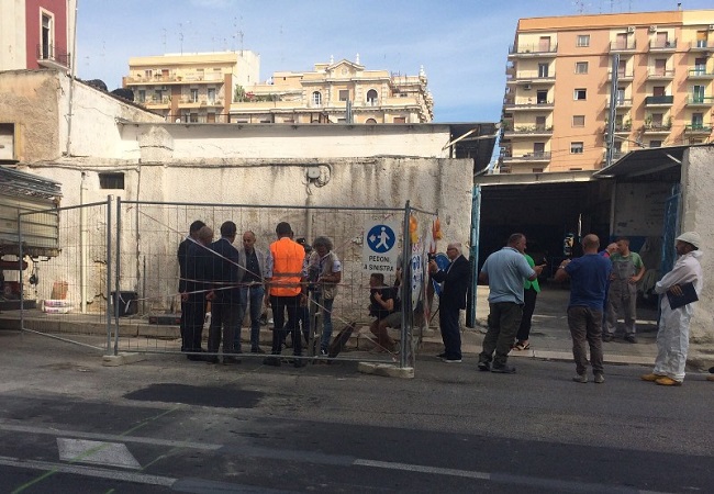 lavori aqp su rete fognaria - sopralluogo assessore galasso in via oberdan