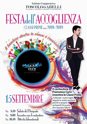 locandina 'festa dell'accoglienza