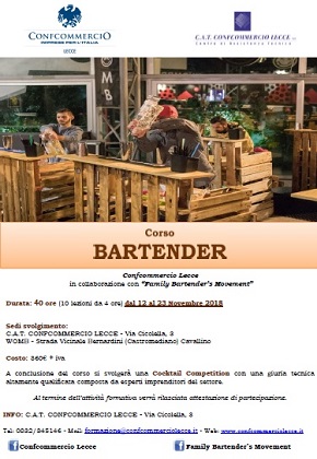 locandina corso bartender