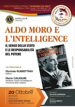 locandina presentazione libro 'aldo moro e l'intelligence'