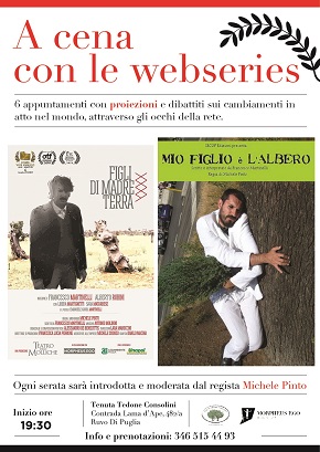 locandina terzo appuntamento con 'a cena con le webseries'