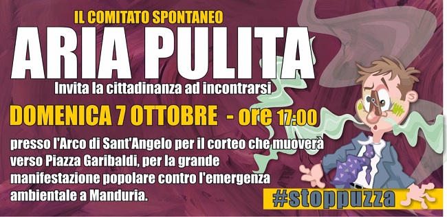 manifesto evento comitato spontaneo aria pulita