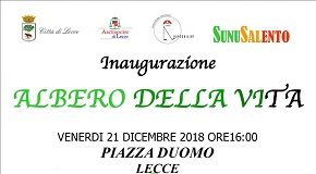 locandina inaugurazione albero della vita