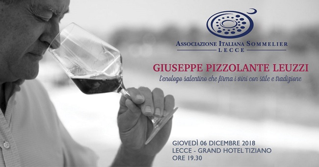 locandina una serata con i vini di giuseppe pizzolante leuzzi