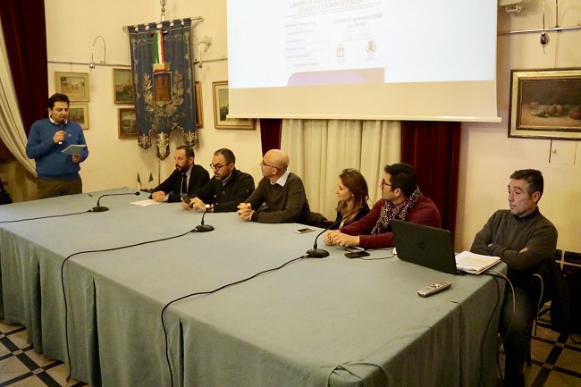 conferenza stampa presentazione lavori stadio azzurri d'italia