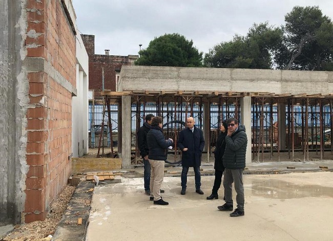 procedono lavori per realizzazione palestra scuola montalcini a torre a mare