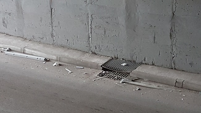 vandalismi al sottovia pertini